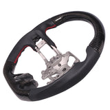 15-17 Ford Mustang  CF with Real Leather Steering Wheel Black