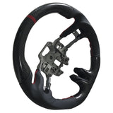 15-18 Ford Mustang V4 CF with Real Leather Steering Wheel Black Red Ring