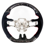 19-20 Ford Mustang V5 Steering Wheel Forge CF W/ Alcantara Red Stitching