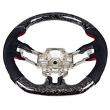 19-20 Ford Mustang V5 Steering Wheel Forge CF W/ Alcantara Red Stitching