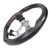 15-19 Subaru WRX Steering Wheel CF+Perf Leather+Red Stitching+Red Line