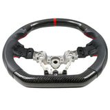 15-19 Subaru WRX Steering Wheel CF+Perf Leather+Red Stitching+Red Line