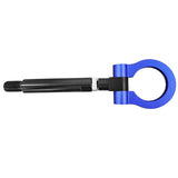 16-20 Chevy Camaro Front Tow Hook Bar Black Pole and Blue Circle - Aluminum