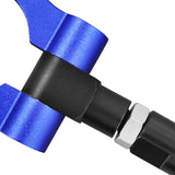 16-20 Chevy Camaro Front Tow Hook Bar Black Pole and Blue Circle - Aluminum