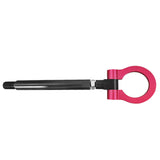 16-20 Chevy Camaro Front Tow Hook Bar Black Pole and Red Circle - Aluminum