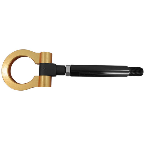 16-20 Chevy Camaro Front Tow Hook Black Pole and Yellow Circle - Aluminum