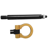 16-20 Chevy Camaro Front Tow Hook Black Pole and Yellow Circle - Aluminum