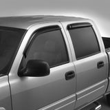 07-13 Chevrolet Silverado Sierra Crew Cab Slim Tape On Window Visors - Smoke Tint