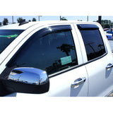 14-18 Silverado 1500 Sierra Extended Cab Acrylic Window Visors 4Pc Set