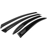 06-11 Honda Civic 4Dr Sedan Tape On Window Visors - Smoke Tint