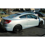 12-15 Honda Civic 2DR Slim Style Dark Smoke Window Visor 2PC - Acrylic