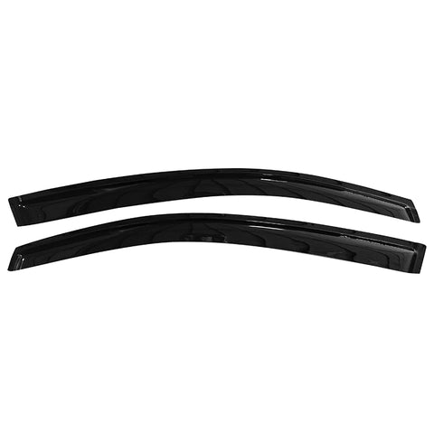 12-15 Honda Civic 2DR Slim Style Dark Smoke Window Visor 2PC - Acrylic