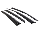 16-17 Honda Civic X Sedan Mugen Window Visors with Chrome Trim