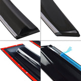 16-17 Honda Civic X Sedan Mugen Window Visors with Chrome Trim