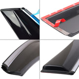 16-17 Honda Civic X 4D OE Style Window Visor with Chrome Trim
