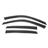 22- Honda Civic Sedan 4DR Acrylic Tape-on Window Visors With Chrome 4PCS