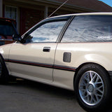 88-89 Honda Civic 3Dr Hatchback Window Visors Slim Style