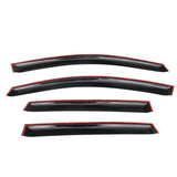 12-16 Honda CRV CR-V SUV Slim Style Tape On Window Visors - Smoke Tint