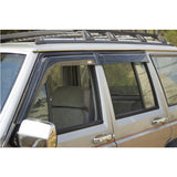 84-01 Jeep Cherokee Sun Window Visors Rain Guard Slim Style