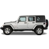 07-17 Jeep Wrangler Unlimited 4Dr Window Visor Rain Guard Shade - Acrylic