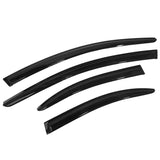 08-17 Mitsubishi Lancer V2 Style Acrylic Window Visors 4Pc Set