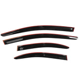 08-17 Mitsubishi Lancer V2 Style Acrylic Window Visors 4Pc Set