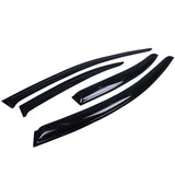 08-17 Mitsubishi Lancer Window Visors Slim Style
