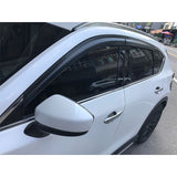 17-18 Mazda CX-5 CX5 Window Visors Smoked Tinted  Injection Polycarbonate