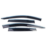 15-18 Nissan Murano Window Visors w/ Chrome Trim 4Pc Set