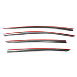 17-23 Tesla Model 3 Smoke Acrylic Window Visors Sun Rain Deflectors 4PCS