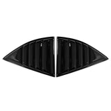 10-15 Chevy Camaro Side Window Louver Sun Shade Cover 2PC - Gloss Black
