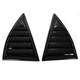 10-15 Chevy Camaro Side Window Louver Sun Shade Cover 2PC - Gloss Black