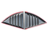 10-15 Chevy Camaro XE Window Louvers Scoops Cover Pair - Matte Black PP