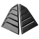 16-20 Chevy Camaro Quarter Window Louvers Rain Cover Sun Carbon Fiber Print