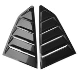 16-20 Chevy Camaro Quarter Window Louvers Rain Sun Windshield Gloss Black