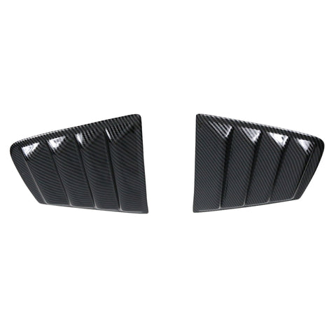 11-20 Dodge Charger V2 Style Side Window Scoop Louver - Carbon Fiber Print
