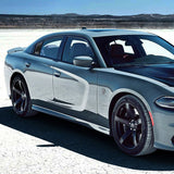 11-20 Dodge Charger V3 Style Side Window Scoop Louver Cover - Matte Black PP