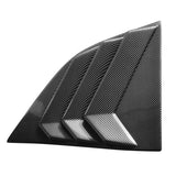 08-20 Dodge Challenger Side Window Louver Scoop Cover - Carbon Fiber Print