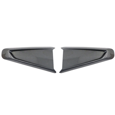 10-14 Ford Mustang IK Side Quarter Window Louver Cover - Carbon Fiber Print