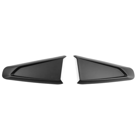 10-14 Ford Mustang IK Style Side Quarter Window Louver Cover - Matte Black