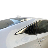 18 Honda Accord OE Style Side Louver Quarter Window Panel - Gloss Black ABS