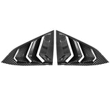 16-21 Honda Civic Sedan Rear Side Window Louver Cover - Carbon Fiber Print