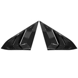 16-21 Honda Civic Sedan Rear Side Window Louver Sun Rain Shade Gloss Black