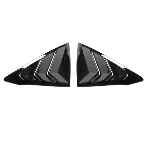2022- Honda Civic 11th Gen 4Dr Sedan Side Window Louver Vent - ABS Gloss Black