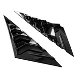 21-22 Hyundai Elantra 4Dr Rear Side Vent Window Louver - Gloss Black ABS