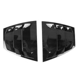 14-18 Mazda 3 Side Window Louvers Quarter Scoop Vent -ABS Carbon Fiber Look