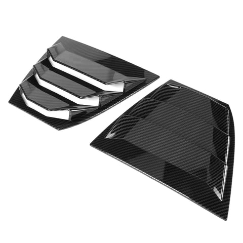 14-18 Mazda 3 Side Window Louvers Quarter Scoop Vent -ABS Carbon Fiber Look