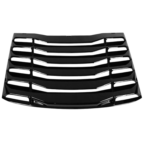 16-20 Chevy Camaro IK Rear Window Louvers Cover Sun Shade - Glossy Black