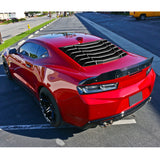 16-20 Chevy Camaro IK Rear Window Louvers Cover Sun Shade - Glossy Black
