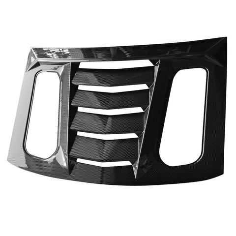 16-20 Chevy Camaro Rear Window Louver Sun Shade Cover - Carbon Fiber Print